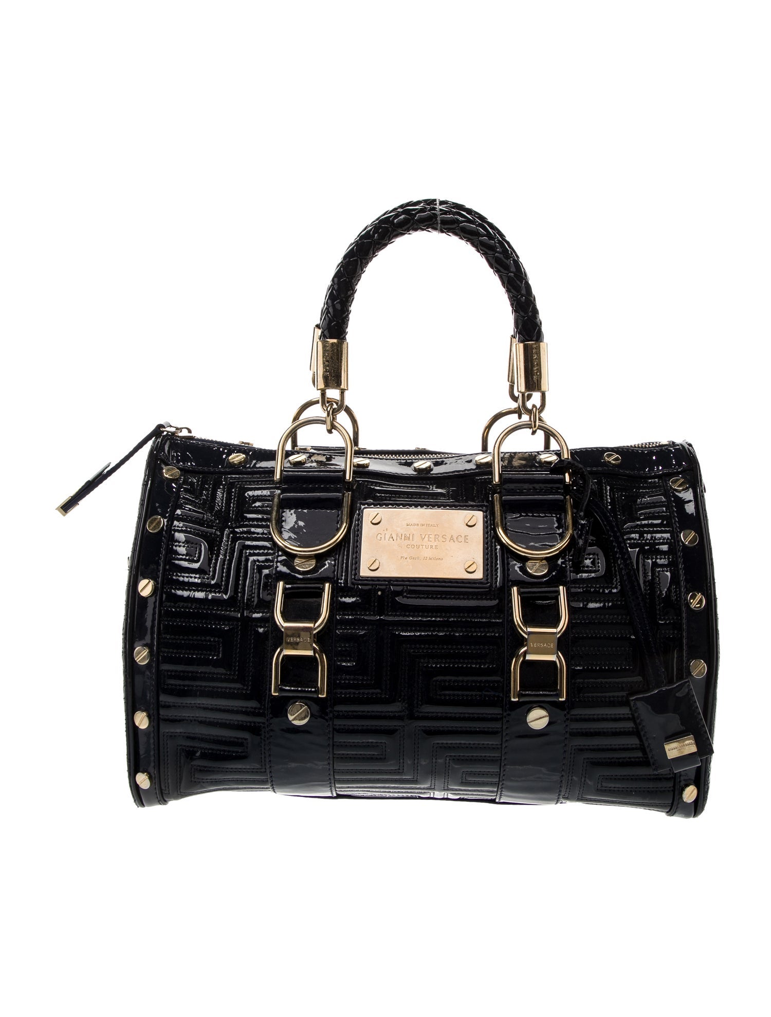 Gianni Versace Quilted Top Handle Bag